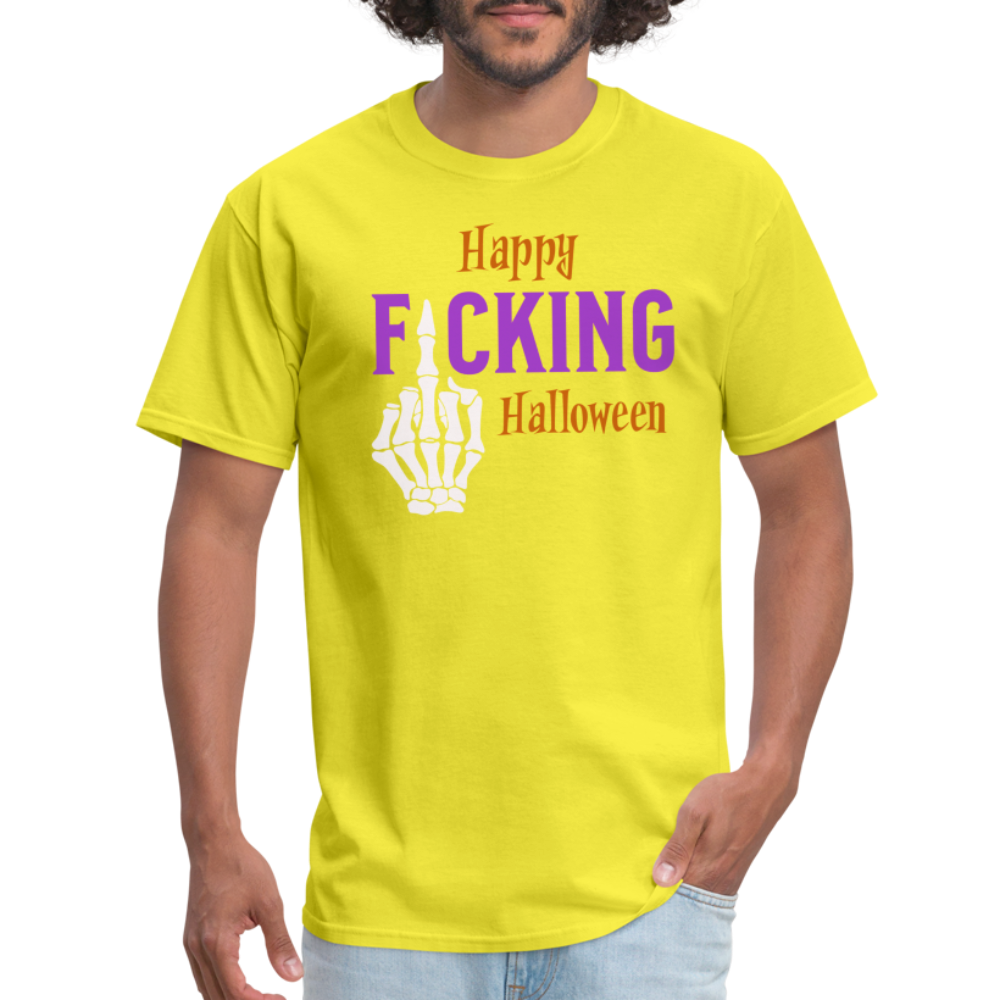 Happy Fcking Halloween T-Shirt - yellow