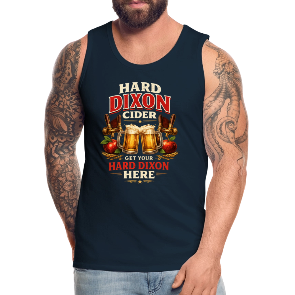 Hard Dixon Cider Funny Premium Tank Top Color: Deep Navy
