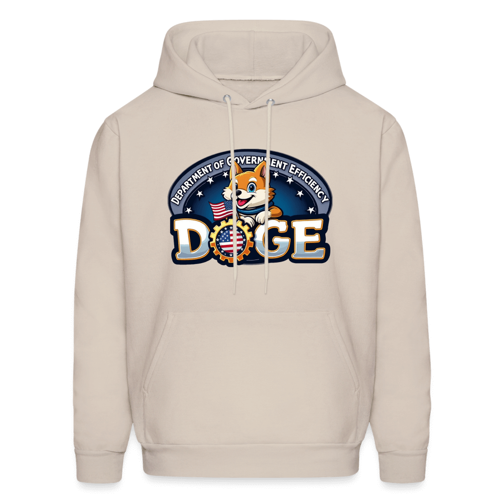 DOGE Logo (Dept of Government Efficiency) Hoodie - Sand