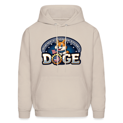 DOGE Logo (Dept of Government Efficiency) Hoodie - Sand