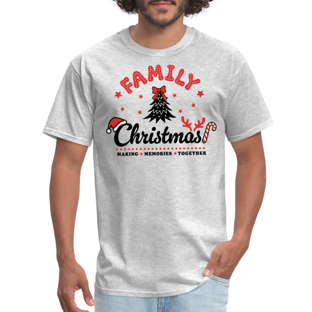 Family Christmas Making Memories Together T-Shirt - heather gray