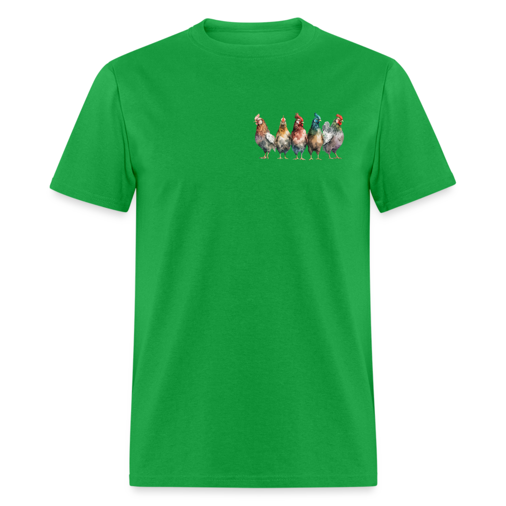 Chickenist T-Shirt (double sided print) - bright green