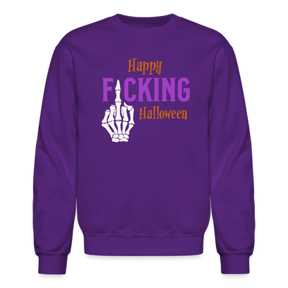 Happy F*cking Halloween Sweatshirt - purple