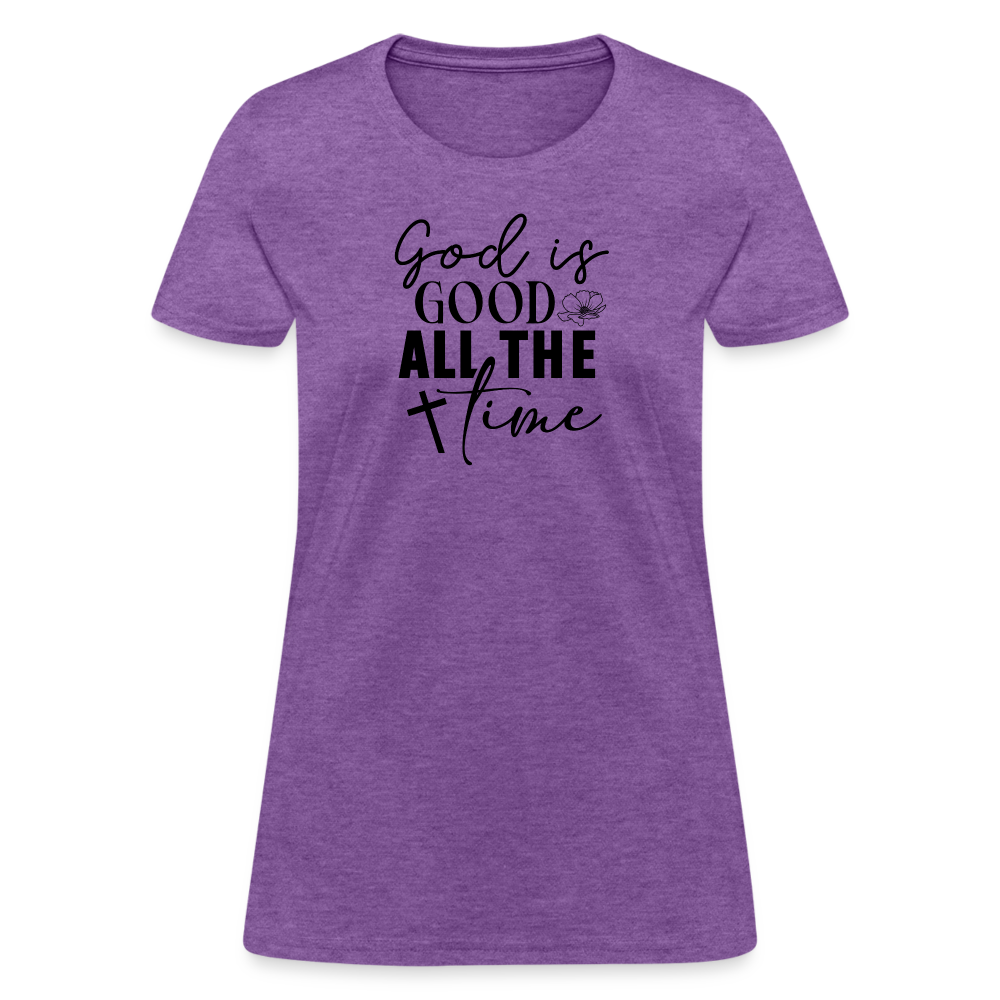 God is Good All The Time Women's T-Shirt - purple heather