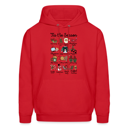 Tis The Season (Christmas) Hoodie - red