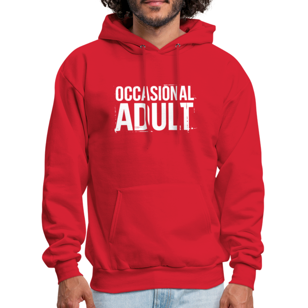 Occasional Adult Hoodie - red