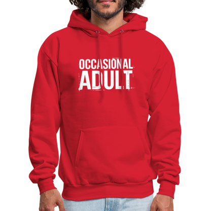 Occasional Adult Hoodie - red