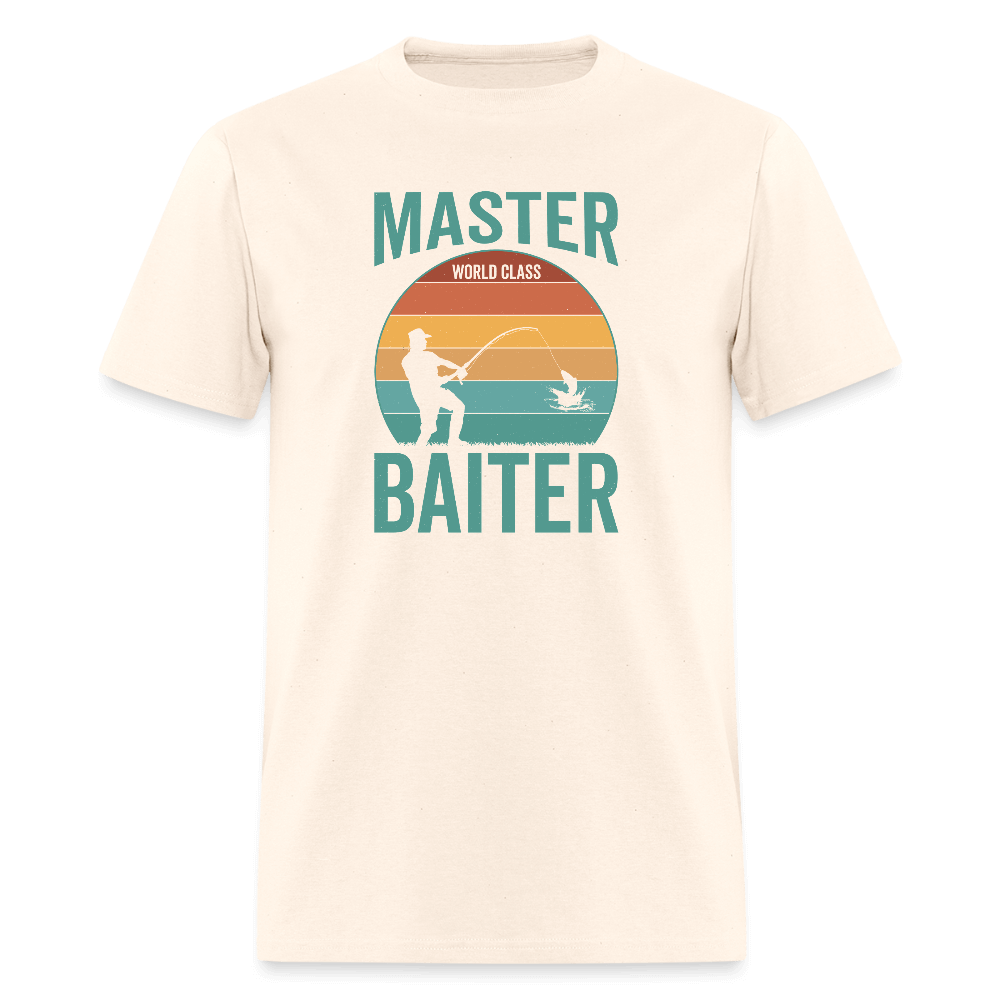 Master Baiter Funny Fishing T-Shirt - natural