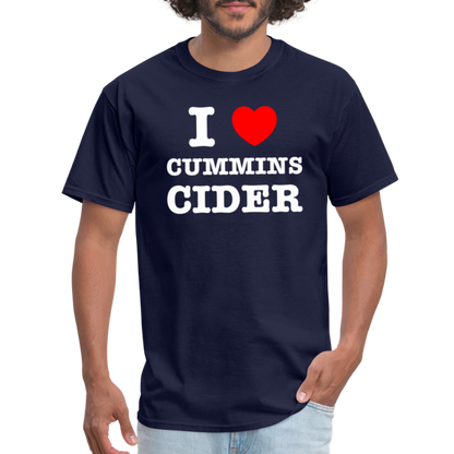 I Heart Cummins Cider T-Shirt - navy