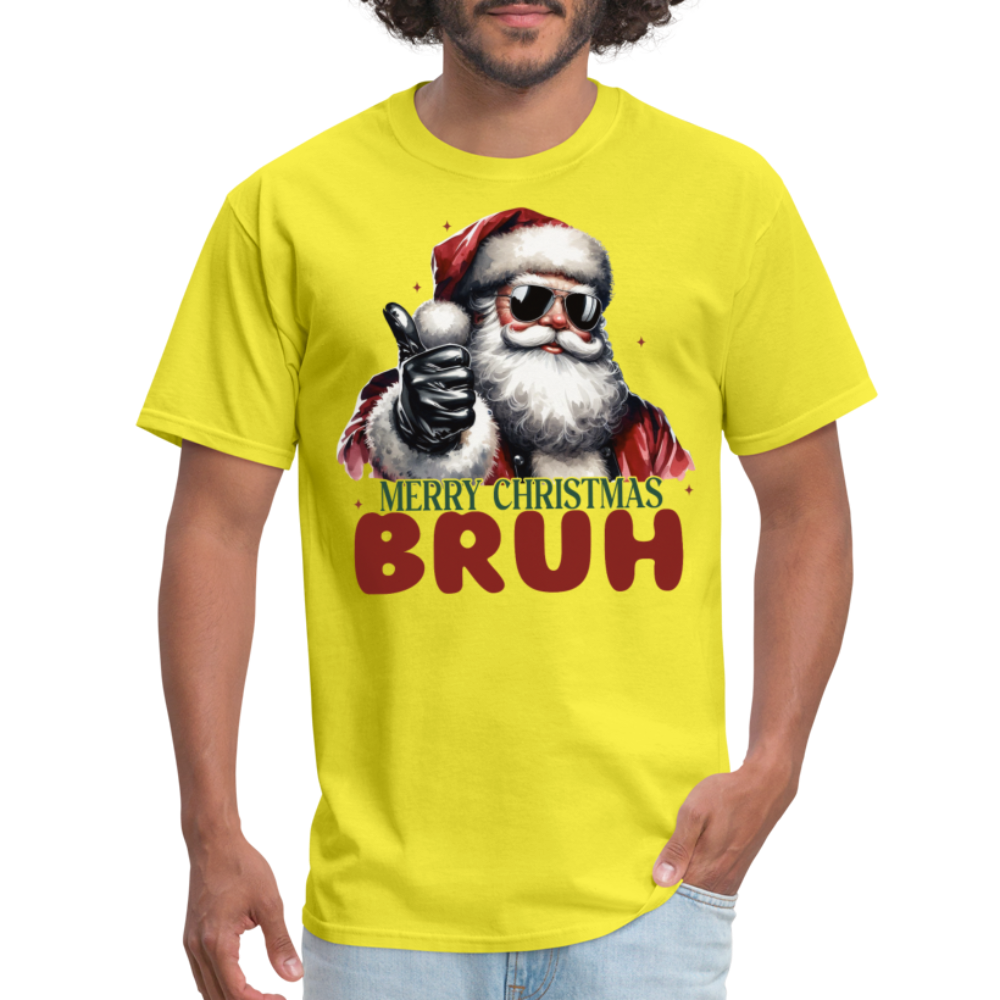 Merry Christmas Bruh T-Shirt - yellow