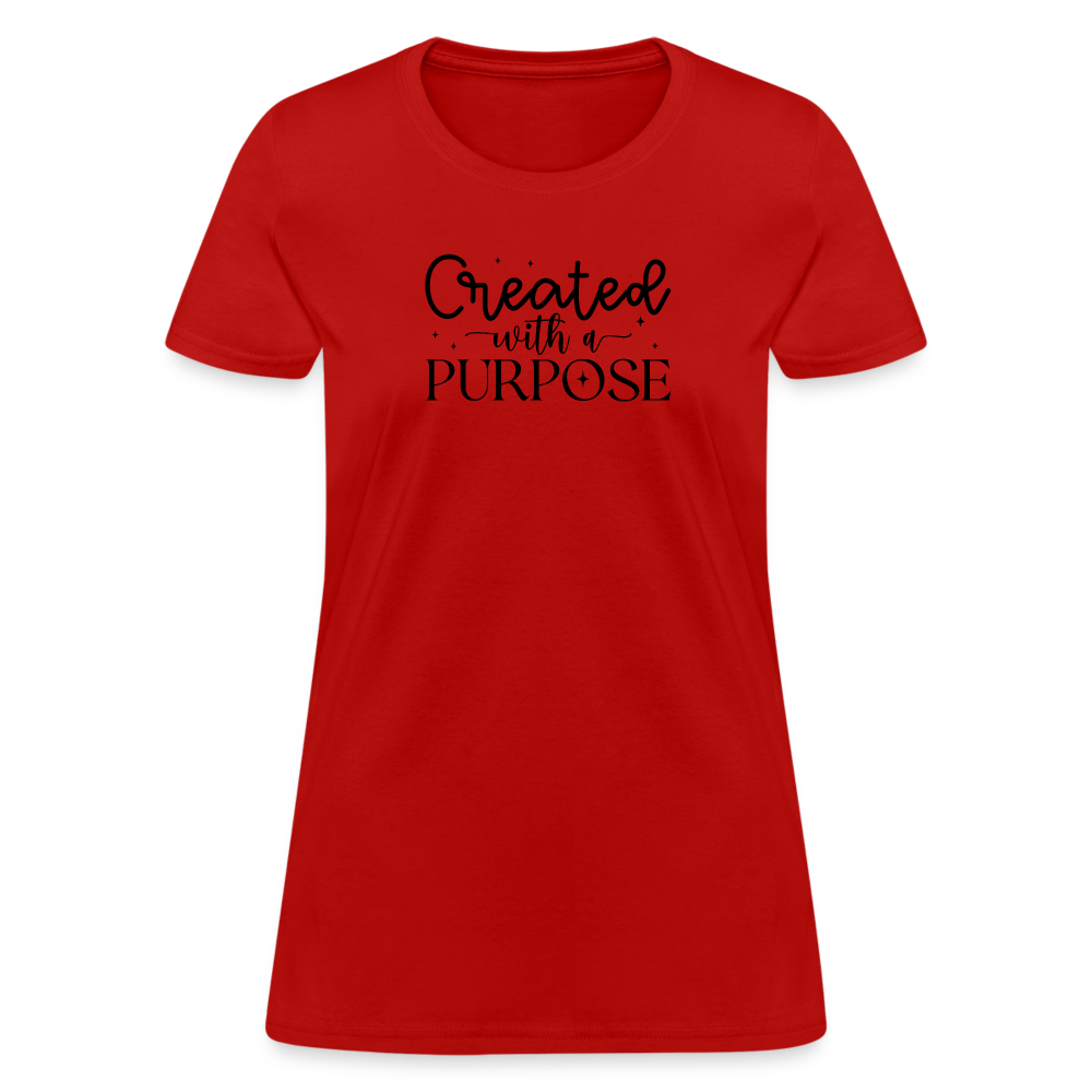 Created with a Purpose Women's T-Shirt - red