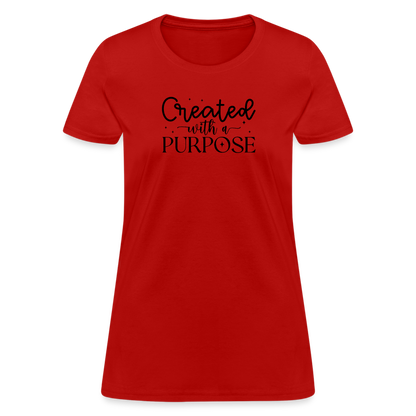 Created with a Purpose Women's T-Shirt - red