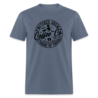 Witches Brew Coffee Co (Halloween) T-Shirt - denim