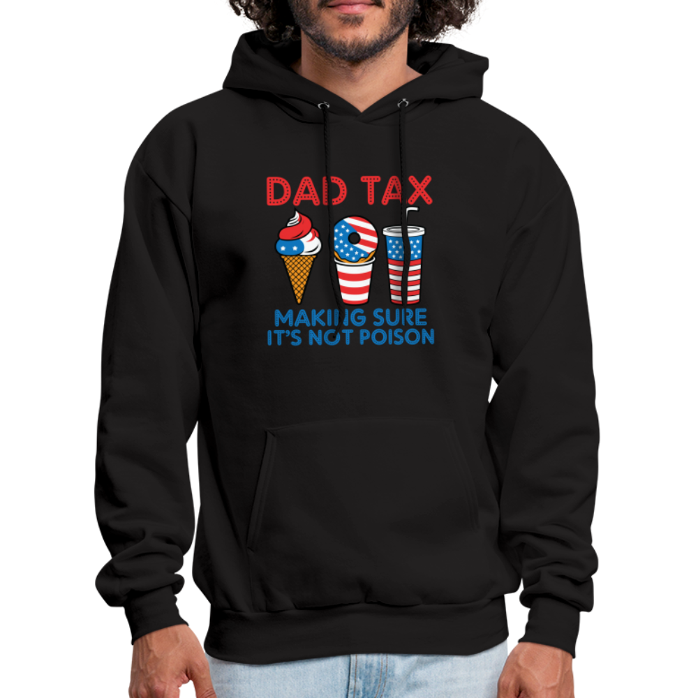 Dad Tax Hoodie (Red White Blue) - black