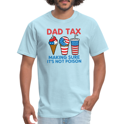 Dad Tax T-Shirt (Red White Blue) - powder blue