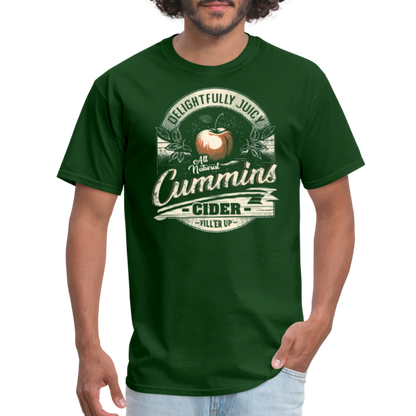 Vintage Cummins Cider (Funny Adult Humor) T-Shirt - forest green