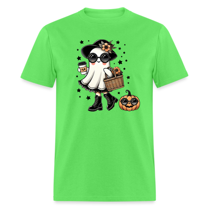 Cute Halloween Mom Ghost T-Shirt - kiwi