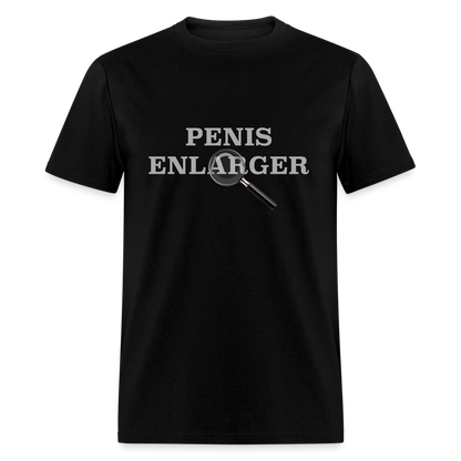 Penis Enlarger T-Shirt (Funny Adult Humor) - black