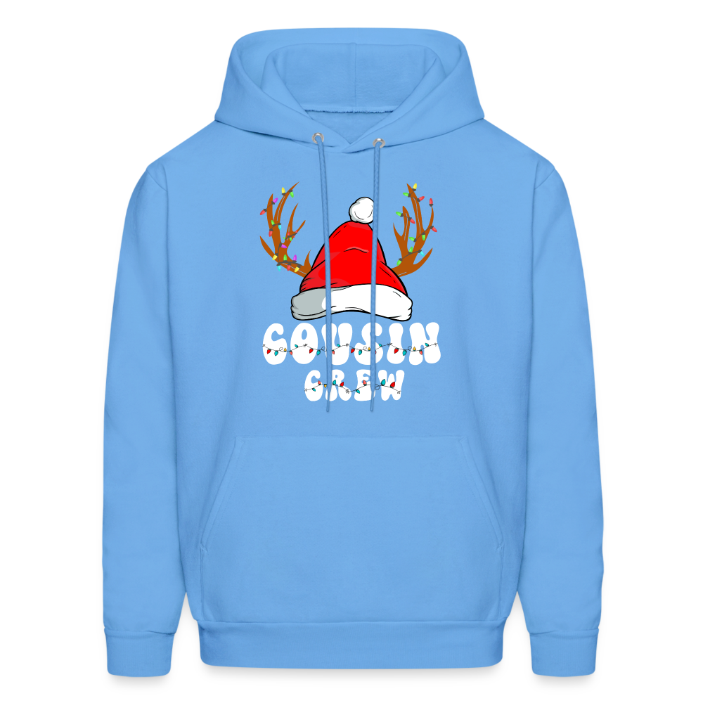 Cousin Crew Christmas Hoodie - carolina blue