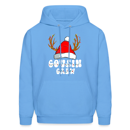 Cousin Crew Christmas Hoodie - carolina blue