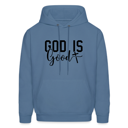 God is Good Hoodie - denim blue