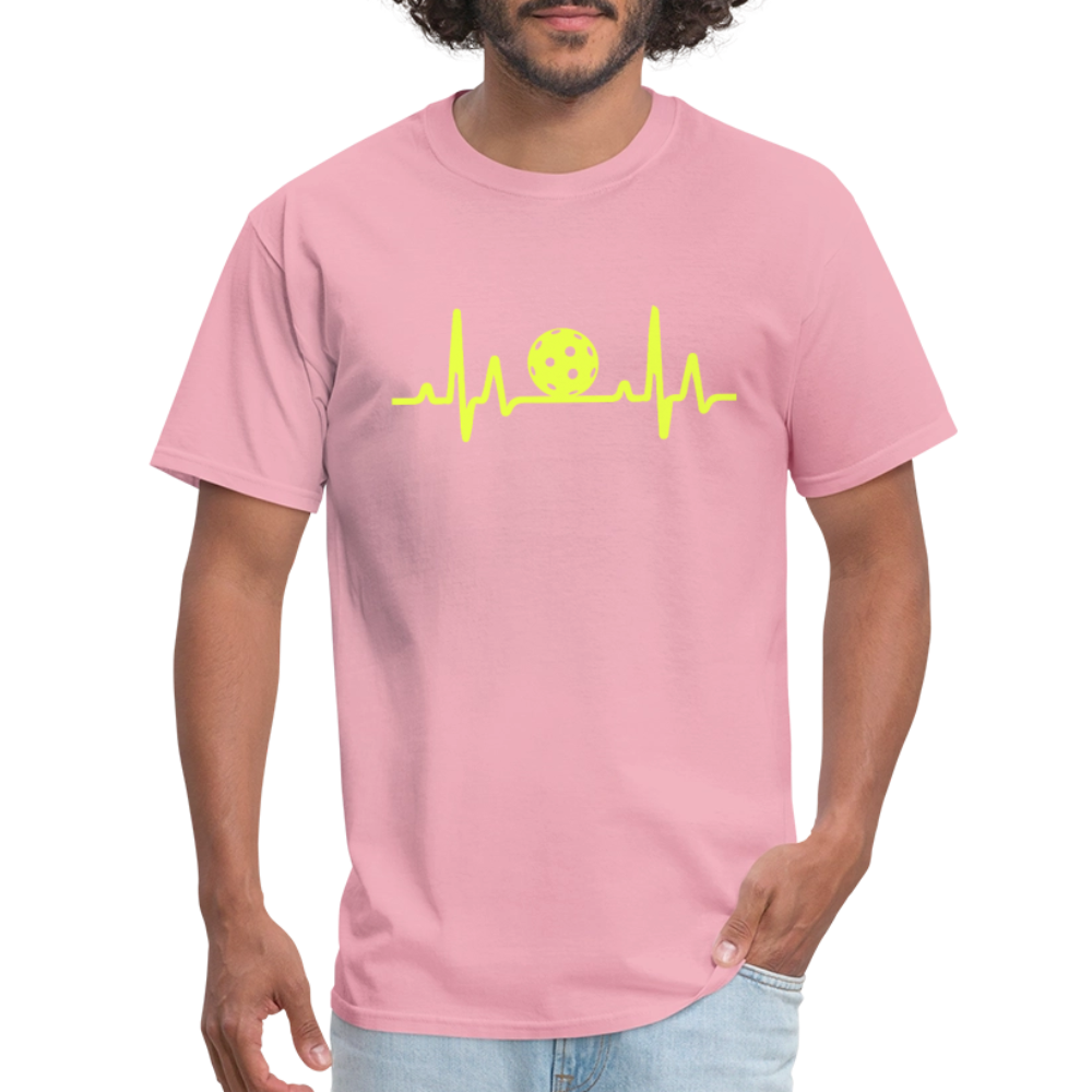 Pickleball Heartbeat T-Shirt - pink