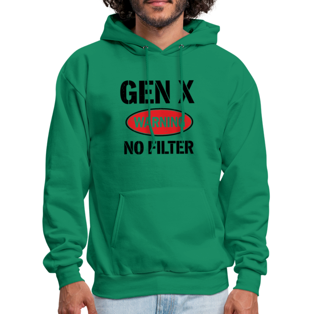 GEN-X Warning No Filter Hoodie - kelly green