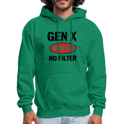 GEN-X Warning No Filter Hoodie - kelly green