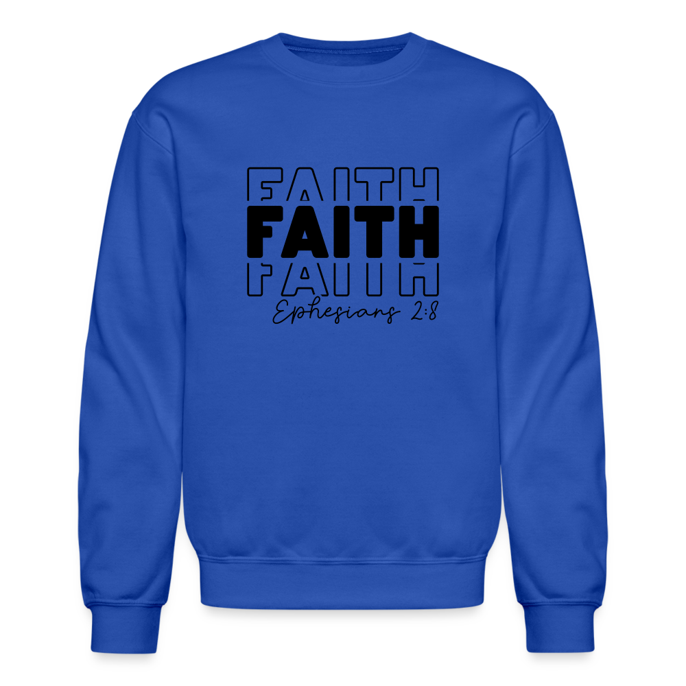 Faith Ephesians 2:8 Sweatshirt - royal blue