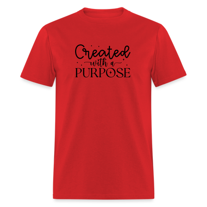 Created with a Purpose T-Shirt - red