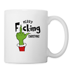 Merry F*cking Christmas Grumpy Middle Finger Coffee Mug