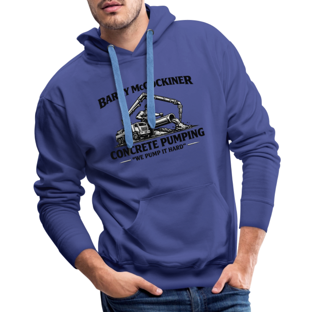 Barry McCockiner Concrete Pumping Funny Hoodie Color: Heather Grey