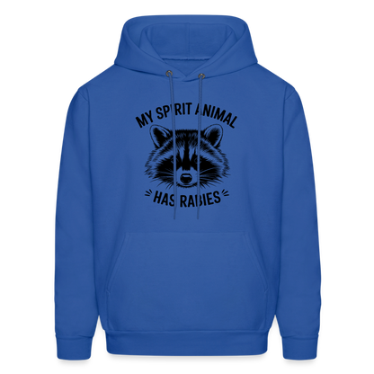 My Spirit Animal Has Rabies Hoodie - royal blue