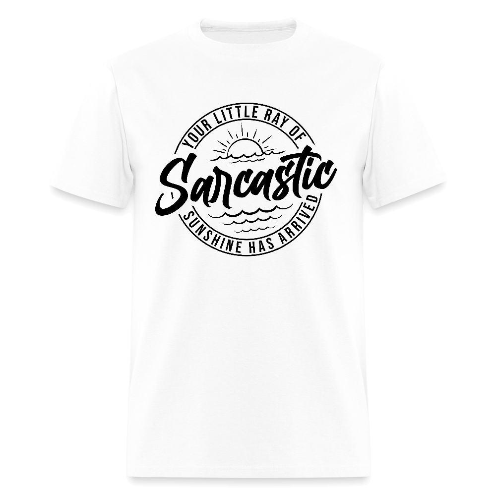 Sarcastic Ray of Sunshine Graphic T-Shirt - white