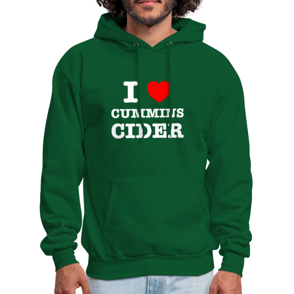 I Heart Cummins Cider Hoodie - forest green