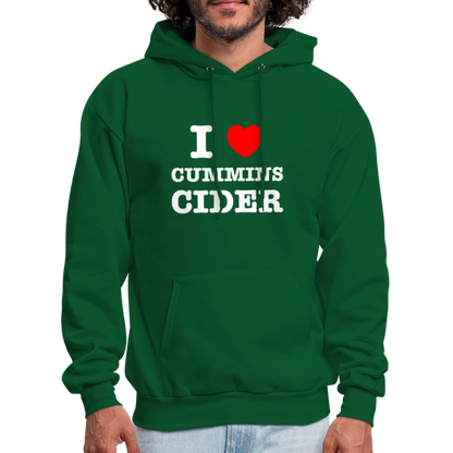 I Heart Cummins Cider Hoodie - forest green