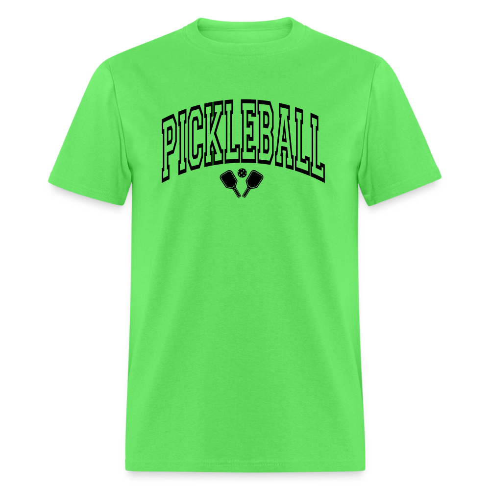 Pickleball T-Shirt (Black Arch Letters) - kiwi