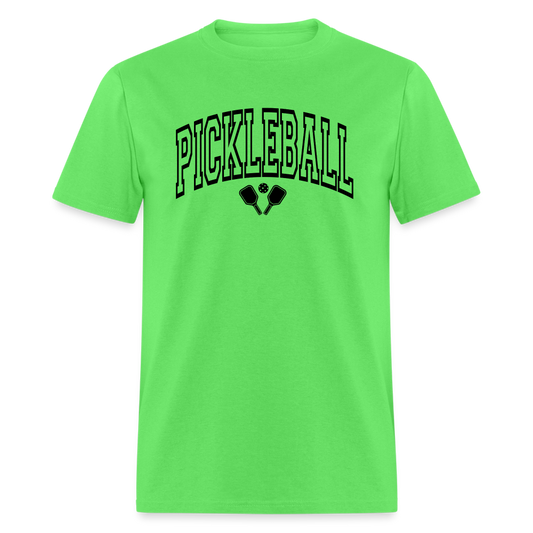 Pickleball T-Shirt (Black Arch Letters) - kiwi