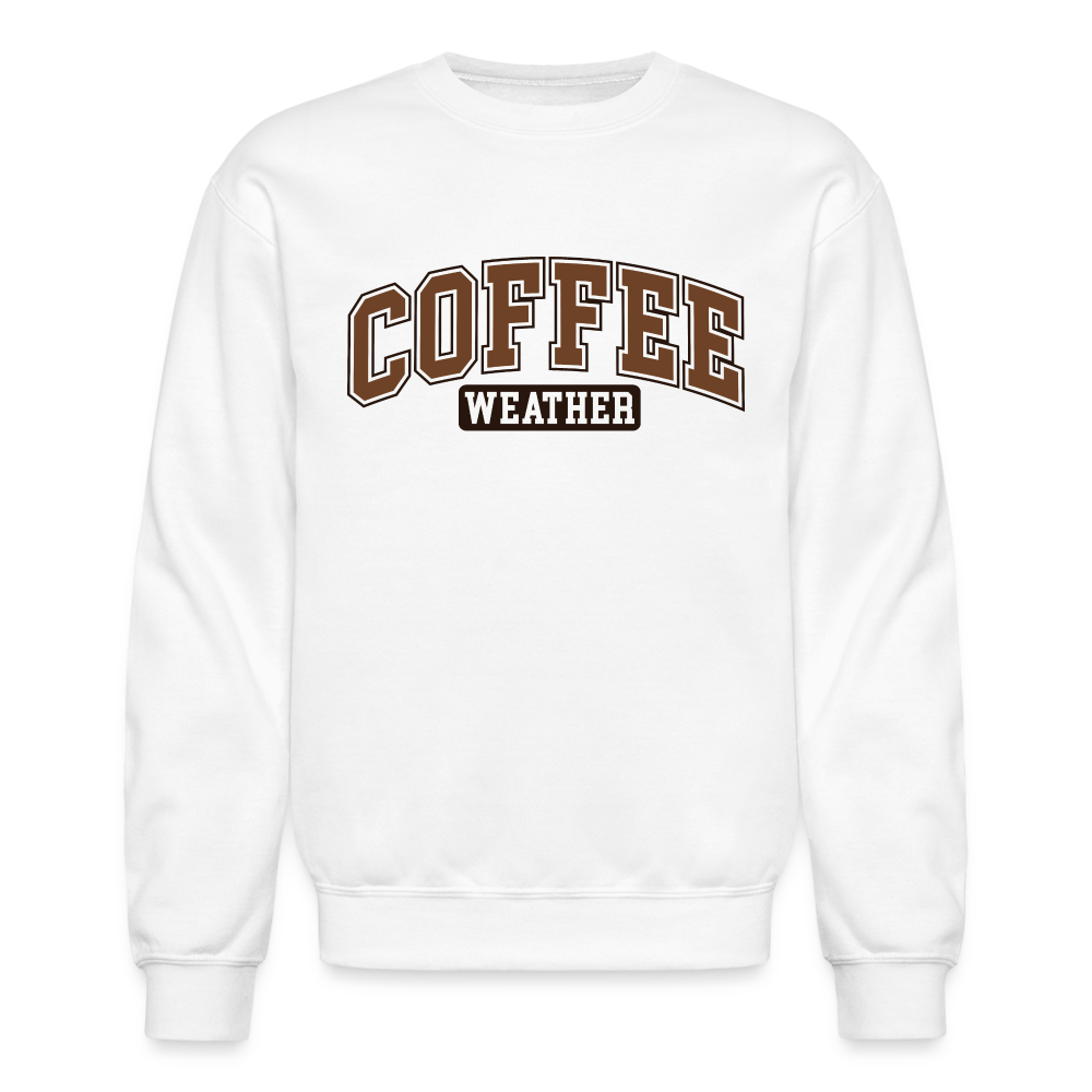 Coffee Weather Sweatshirt - white