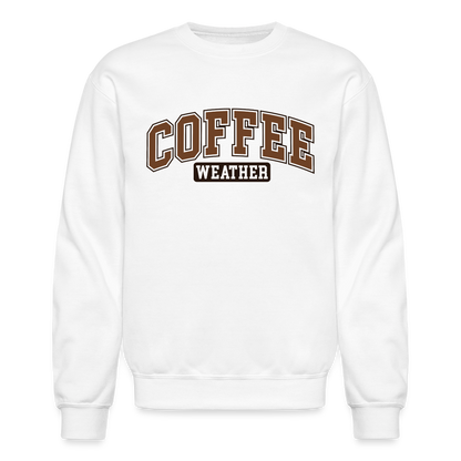 Coffee Weather Sweatshirt - white