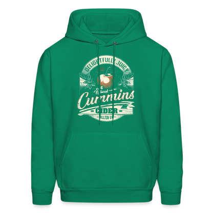 Vintage Cummins Cider (Funny Adult Humor) Hoodie - kelly green