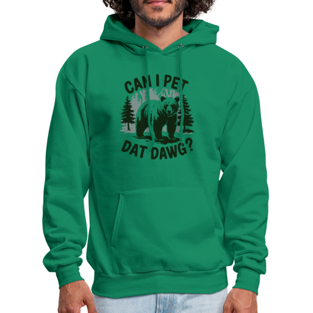 Can I Pet That Dawg Hoodie - kelly green