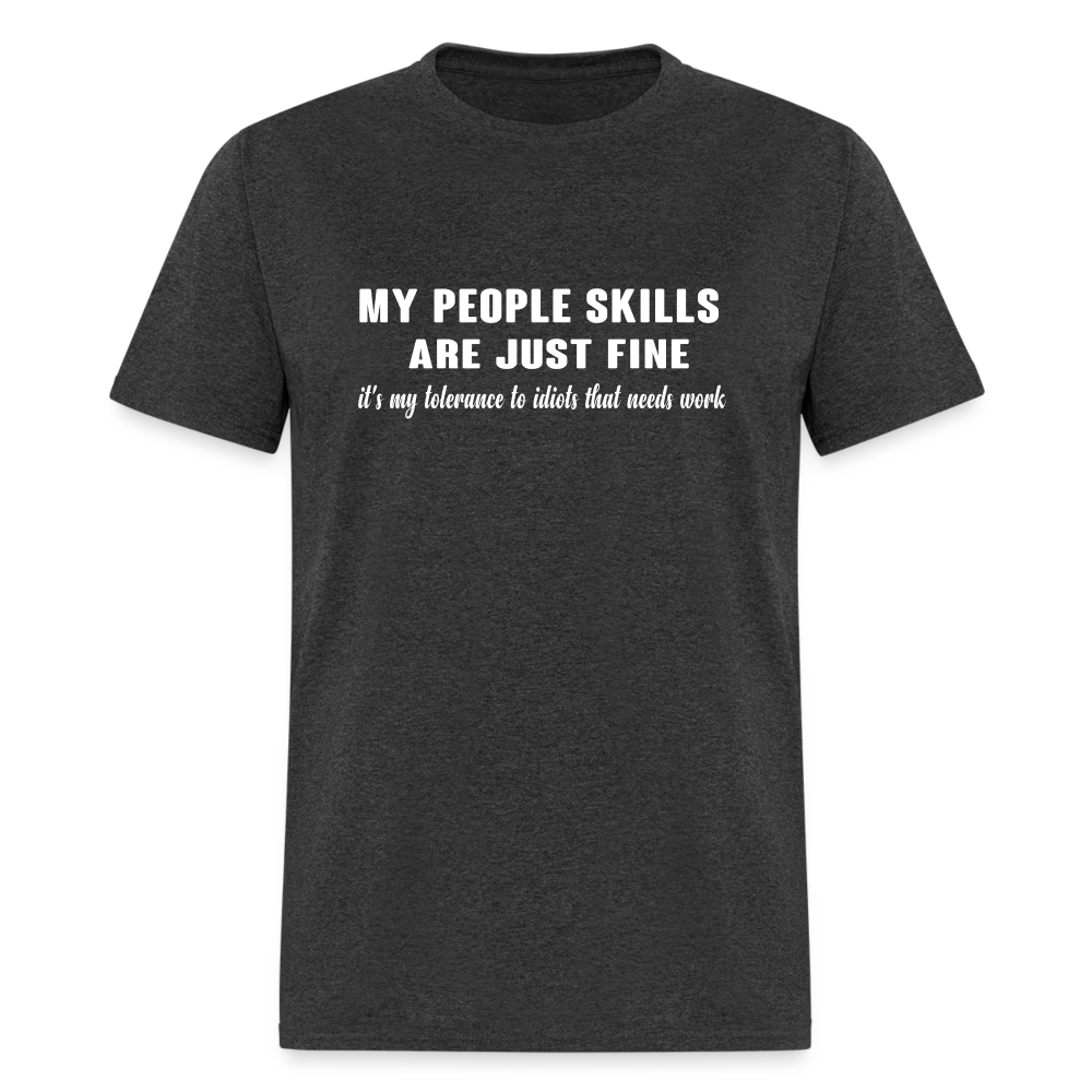 It's My Tolerance To Idiots That Needs Work T-Shirt - heather black