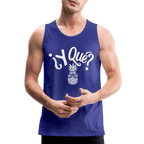 Y Que Piña (Latin Attitude) Men’s Premium Tank Top - royal blue