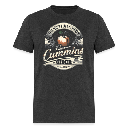 Vintage Cummins Cider (Funny Adult Humor) T-Shirt - heather black