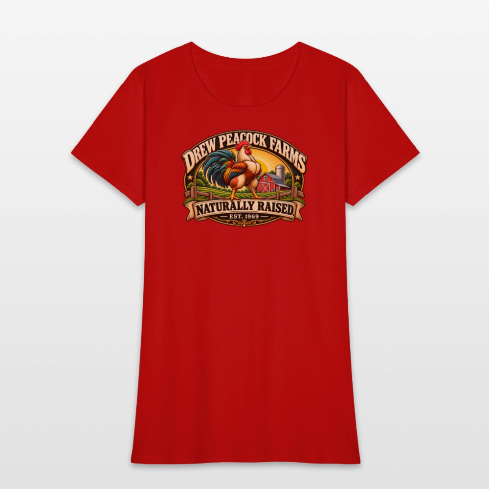Drew Peacock Farms Women's T-Shirt - red