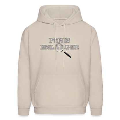 Penis Enlarger Hoodie (Funny Adult Humor) - Sand