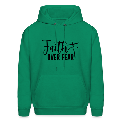 Faith Over Fear Hoodie - kelly green