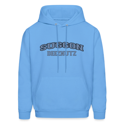 Suggon Deeznutz Hoodie (in Blue Ball Colors - Funny Sexual Humor) - carolina blue