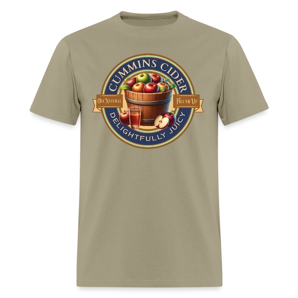 Cummins Cider (Funny Adult Humor) T-Shirt - khaki